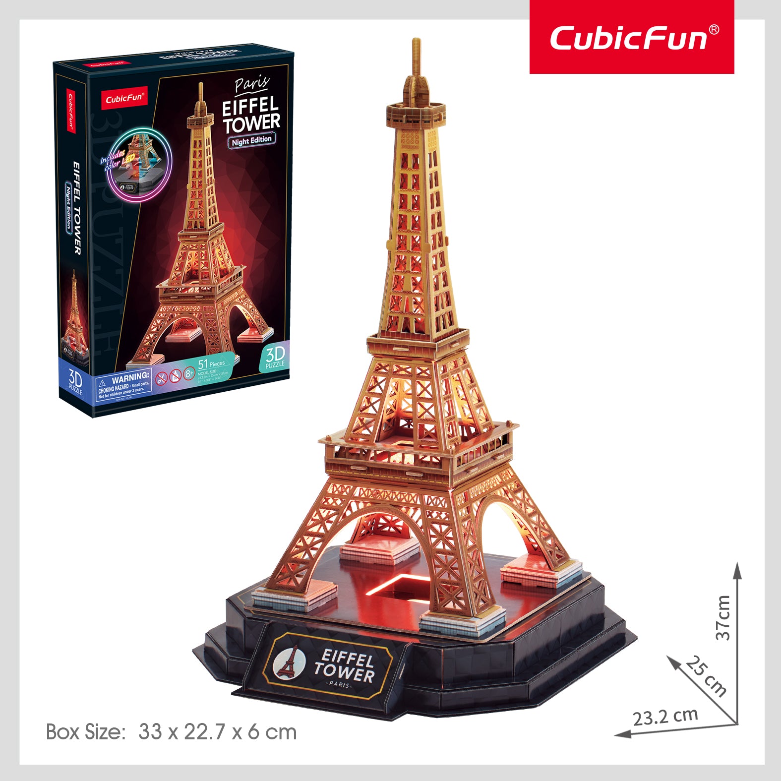 Eiffel TowerNight Edition
 (51 pcs)