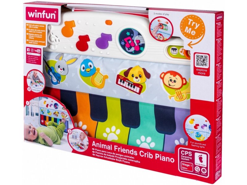 بيانو سرير أصدقاء الحيوانات