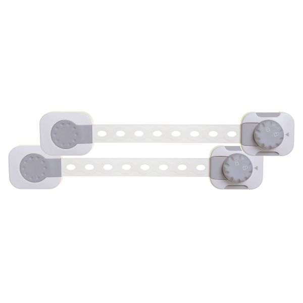 TWIST 'N LOCK MULTI-PURPOSE LATCH 1PK WHITE/GREY