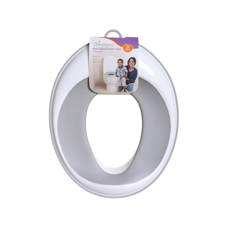 TOILET TRAINER SEAT - GREY/WHITE COLOUR