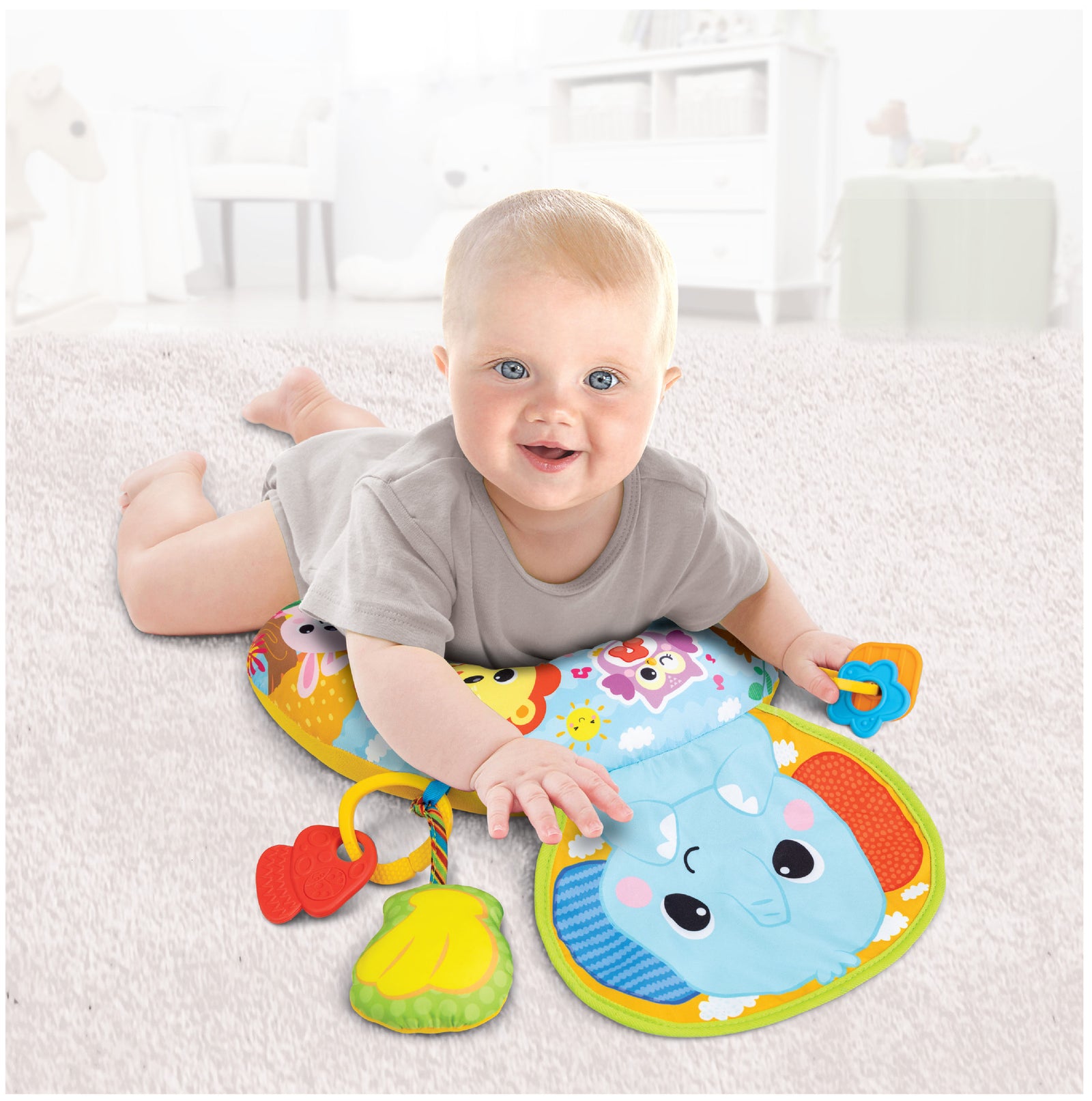Jungle Fun Tummy Time Pillow