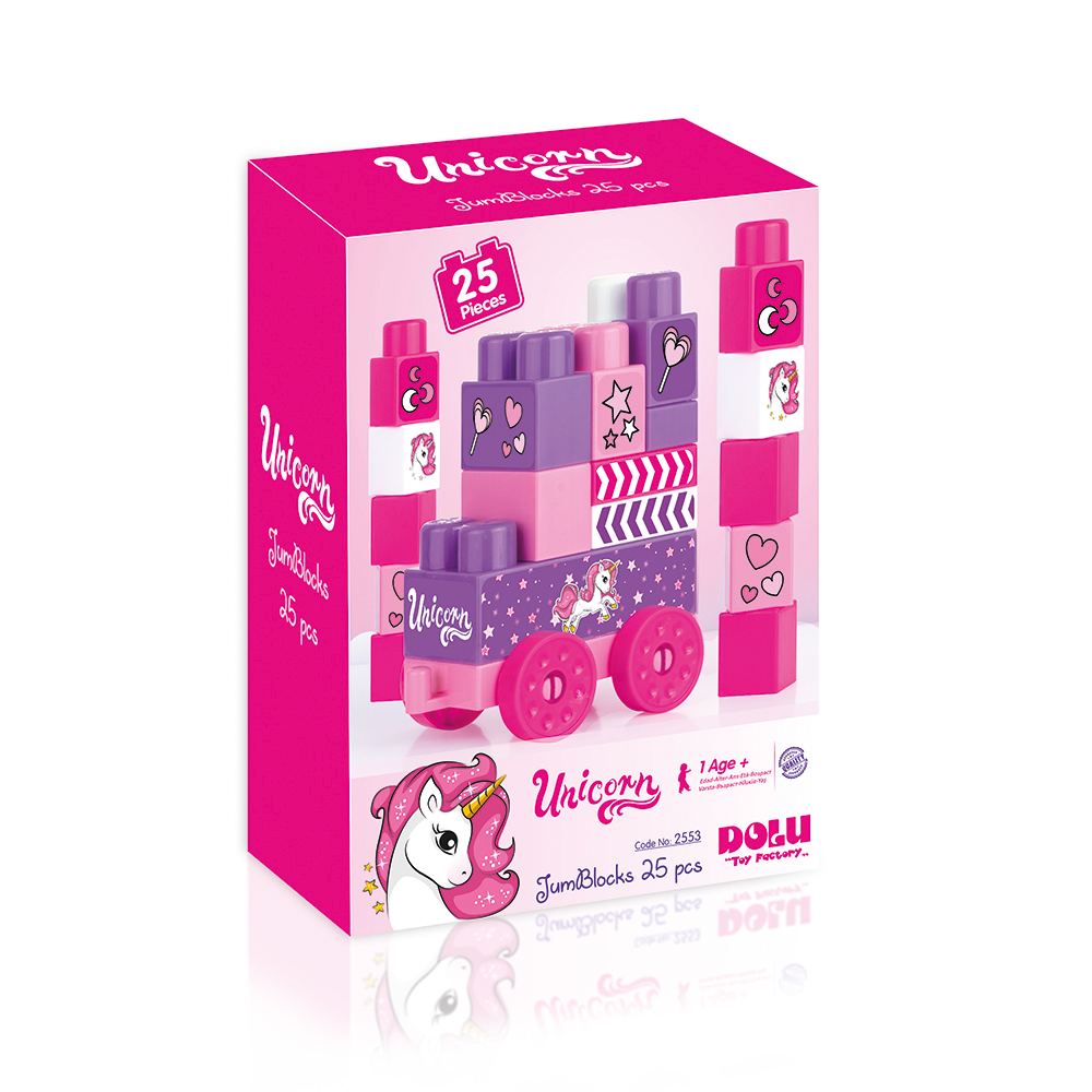 UNICORN MEGA BLOCKS 25 PCS IN PRINTED BOX