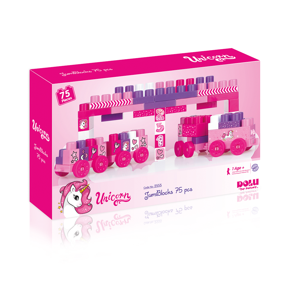 UNICORN MEGA BLOCKS 75 PCS IN PRINTED BOX