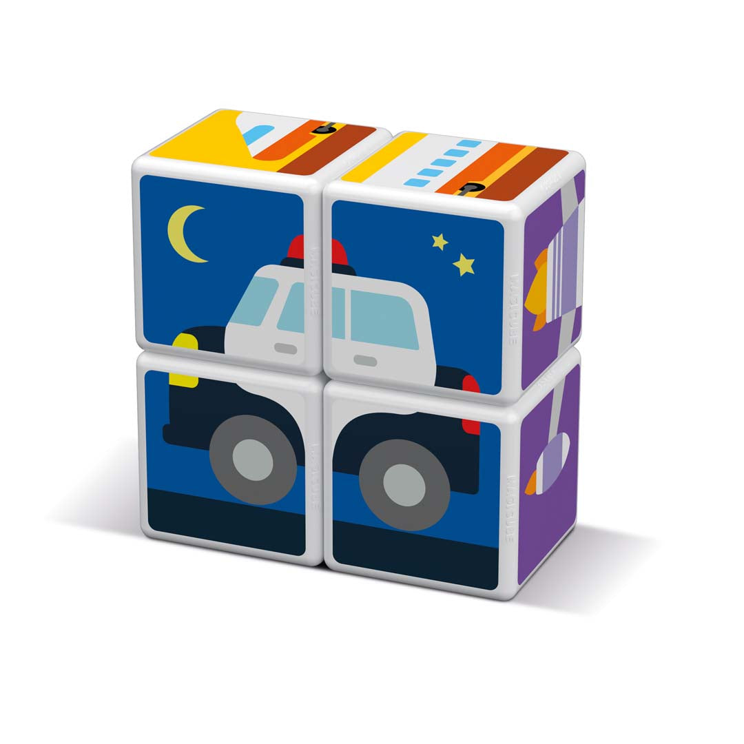 Geomag Educational Magicube Printed Transport + Cards 7