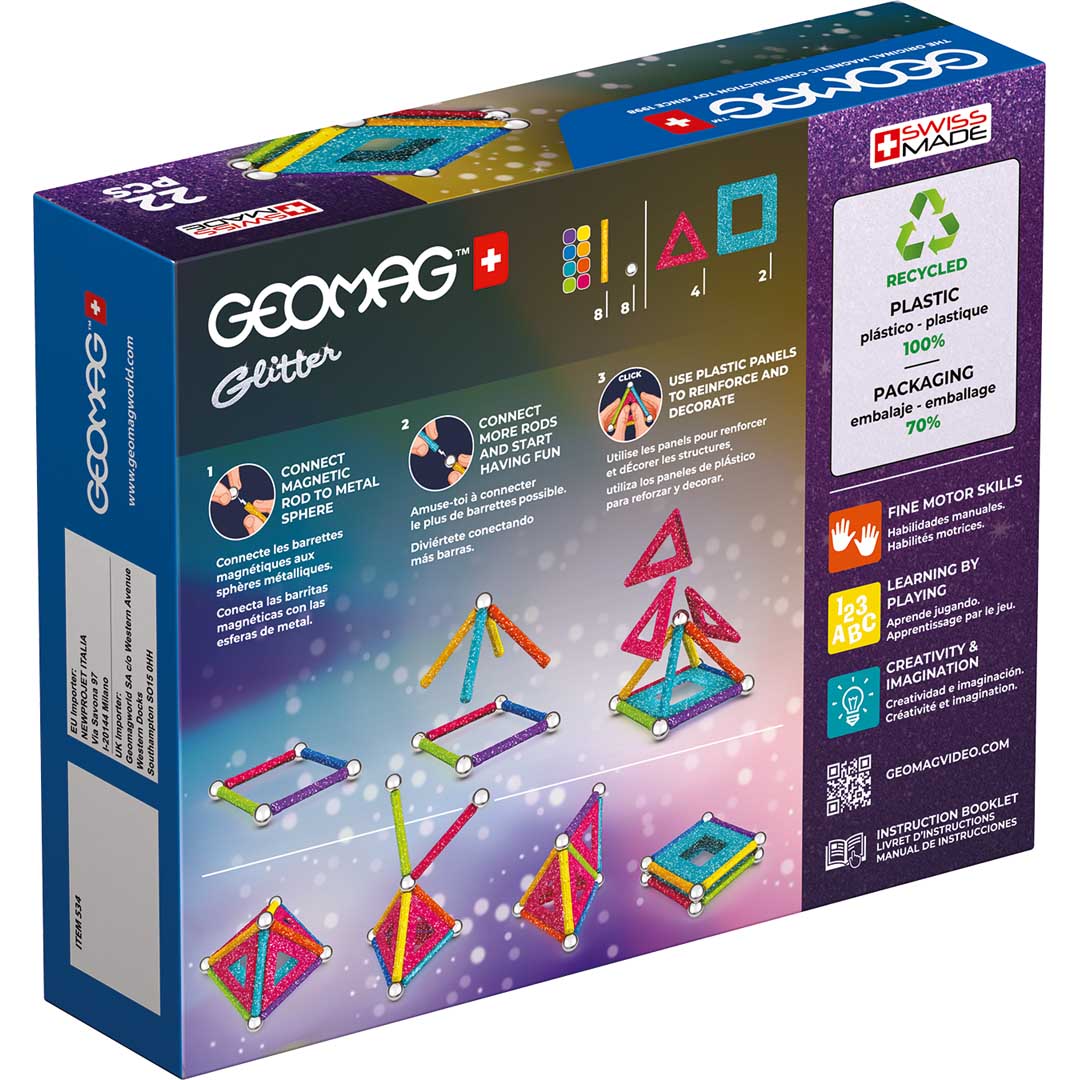 Geomag Educational Glitter Recycled Panels 22