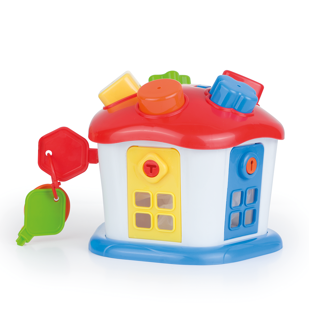 SHAPE SORTER SWEET HOUSE WITH LOCKABLE DOORS