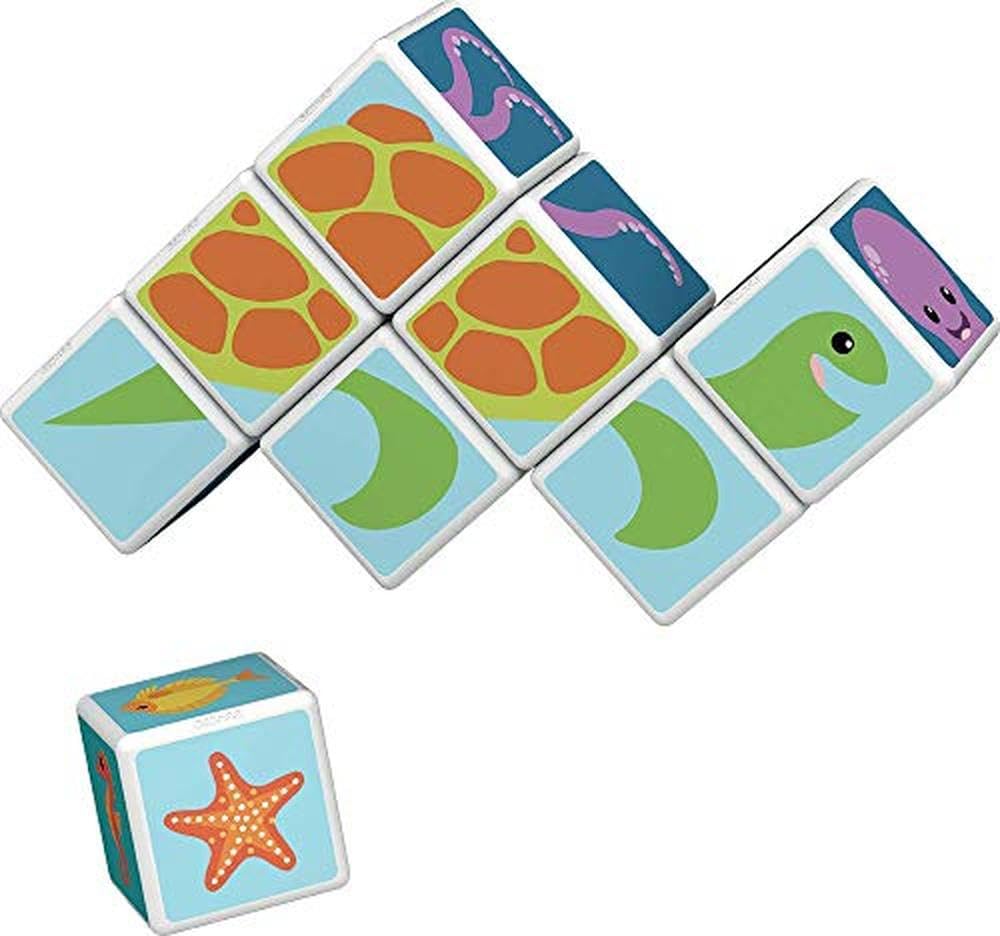 Geomag Educational Magicube Printed Sea Animals+Cards 11