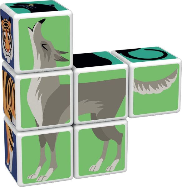 Geomag Educational Magicube Printed JungleAnimals+Cards 9