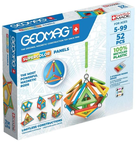 Geomag Educational Supercolor Panels Recycled 52