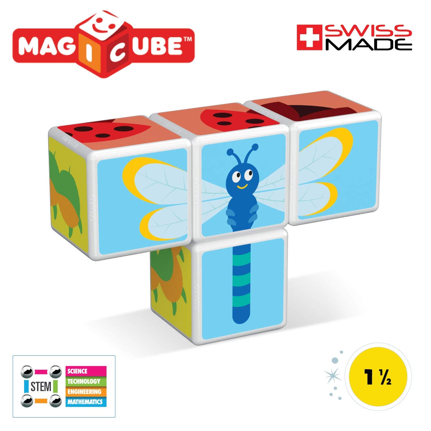Geomag Educational Magicube Printed Insects + Cards 7