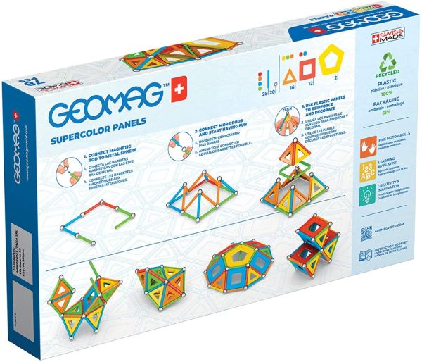Geomag Educational Supercolor Panels Recycled 78