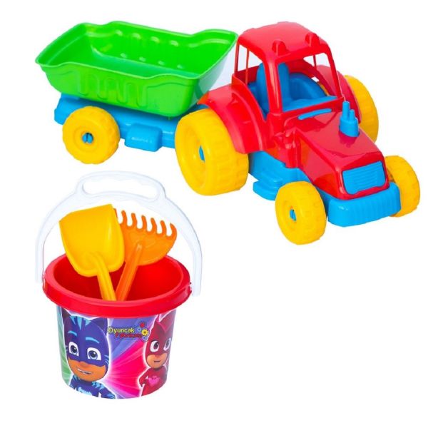 PJ MASKS BIG TRACTOR BUCKET SET