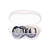 Twin Orthodontic Silicone Soothers Black & Pearl / Day & Night 6m+