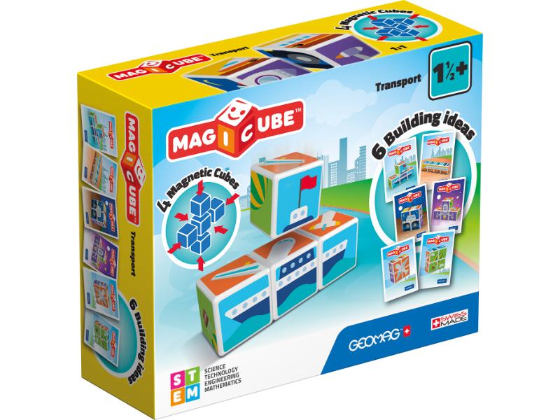 Geomag Educational Magicube Printed Transport + Cards 7