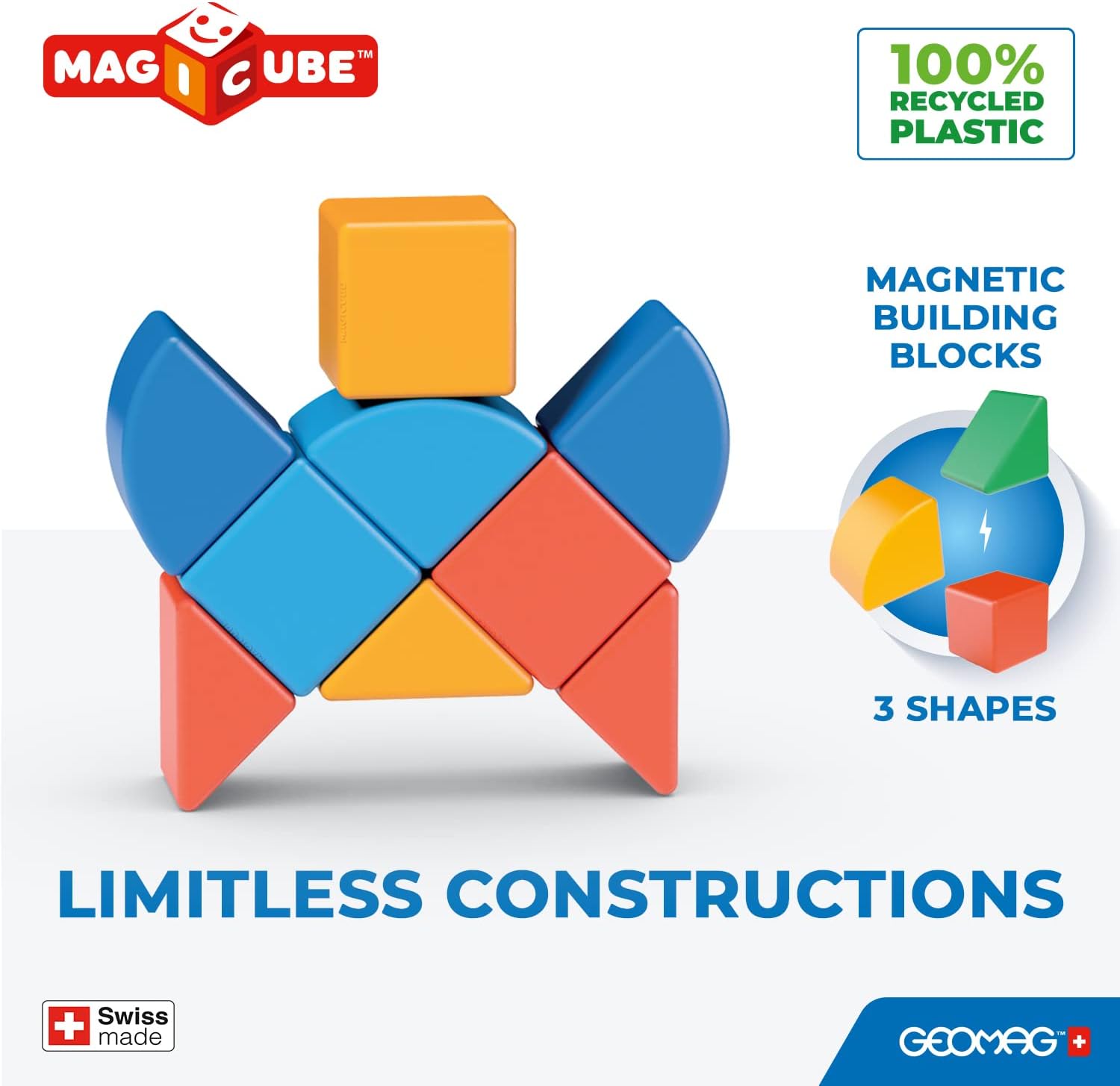 Geomag Educational Magicube RE 3Shapes Animals 9