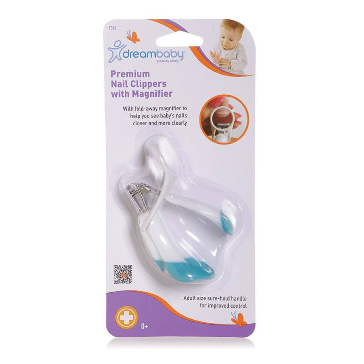 مقص أظافر مع عدسة مكبرة