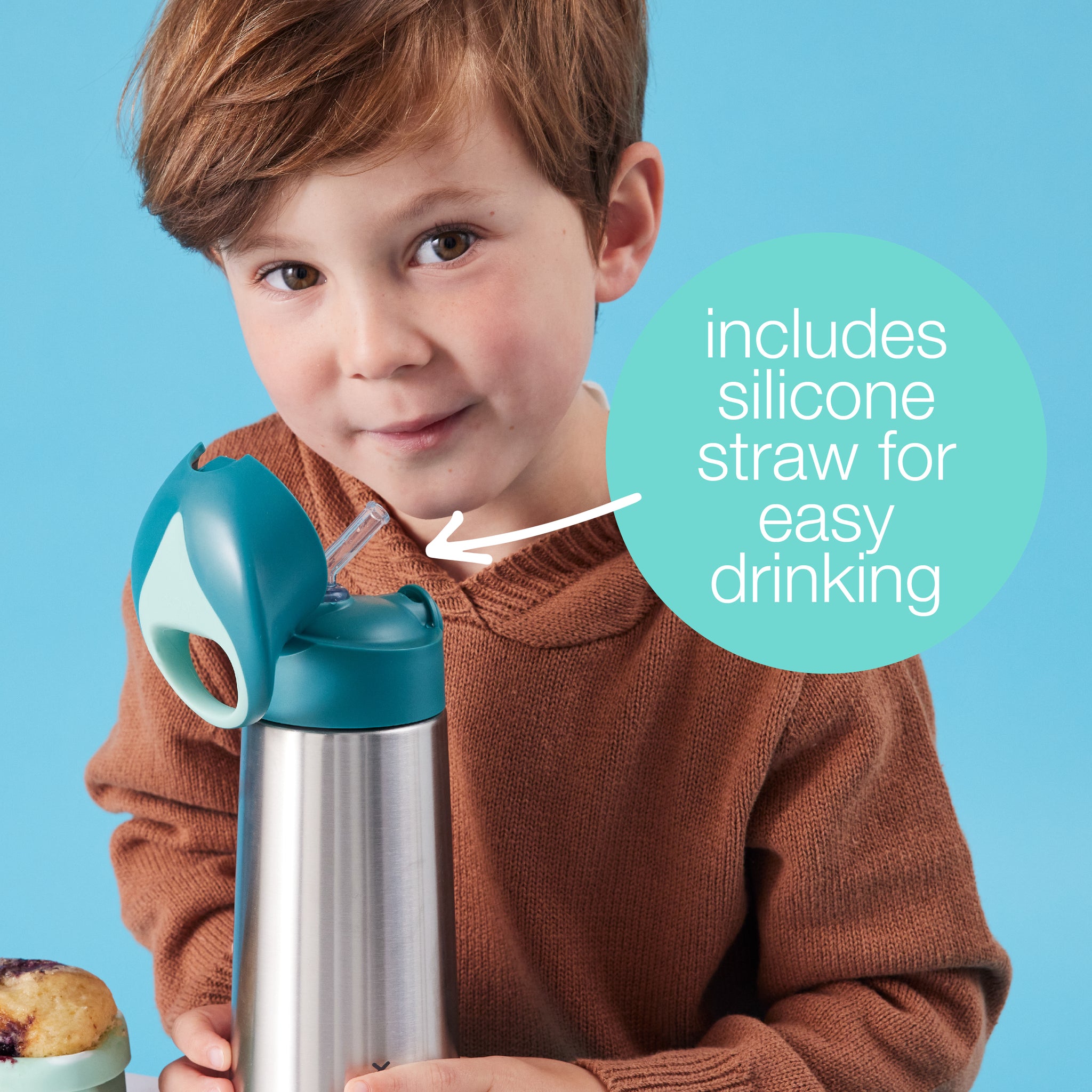 500ml insulated drink bottle - emerald forest