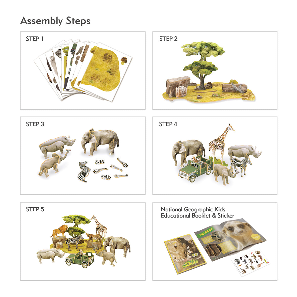 3d Puzzle African Wildlife