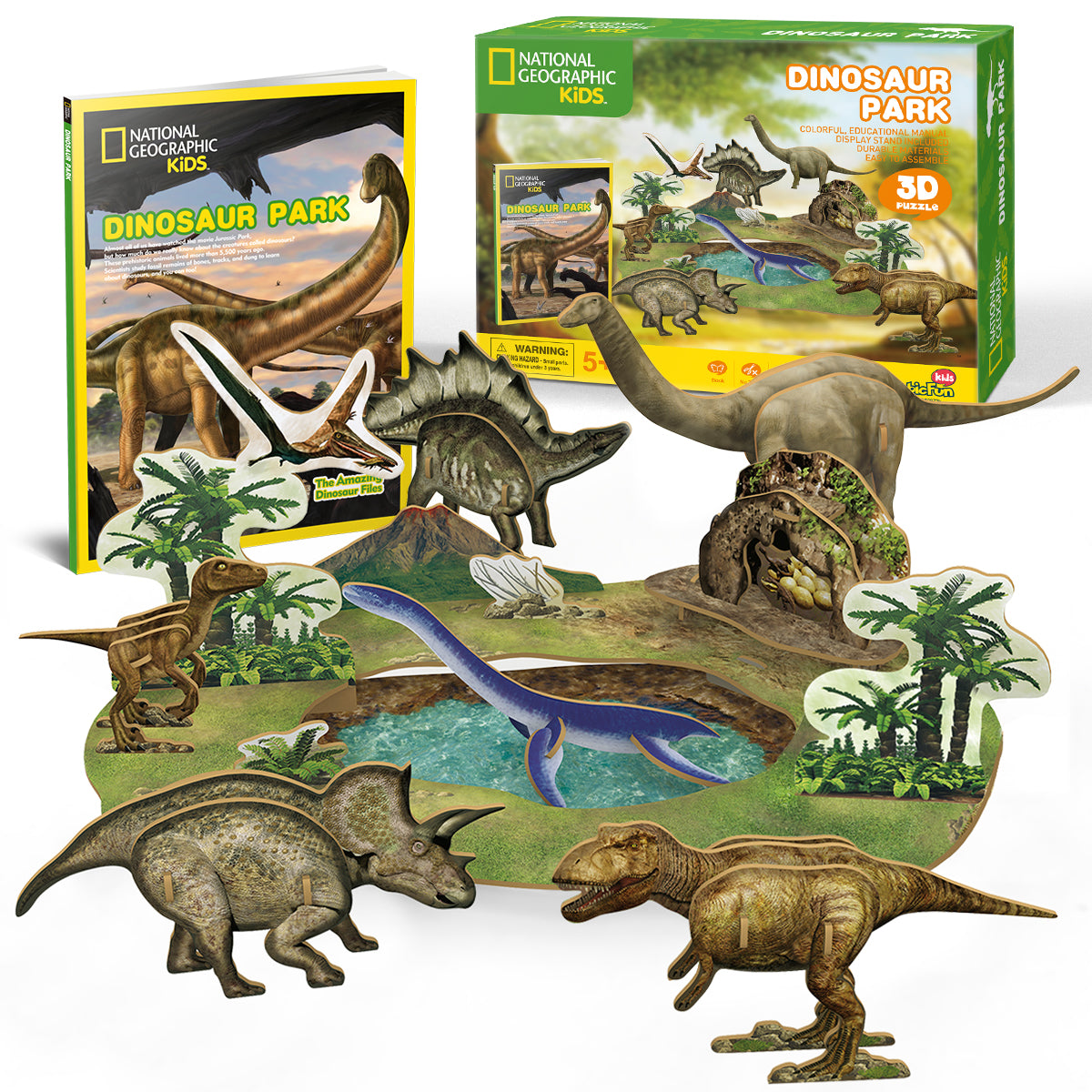 لعبة ألغاز حديقة الديناصورات ثلاثية الأبعاد