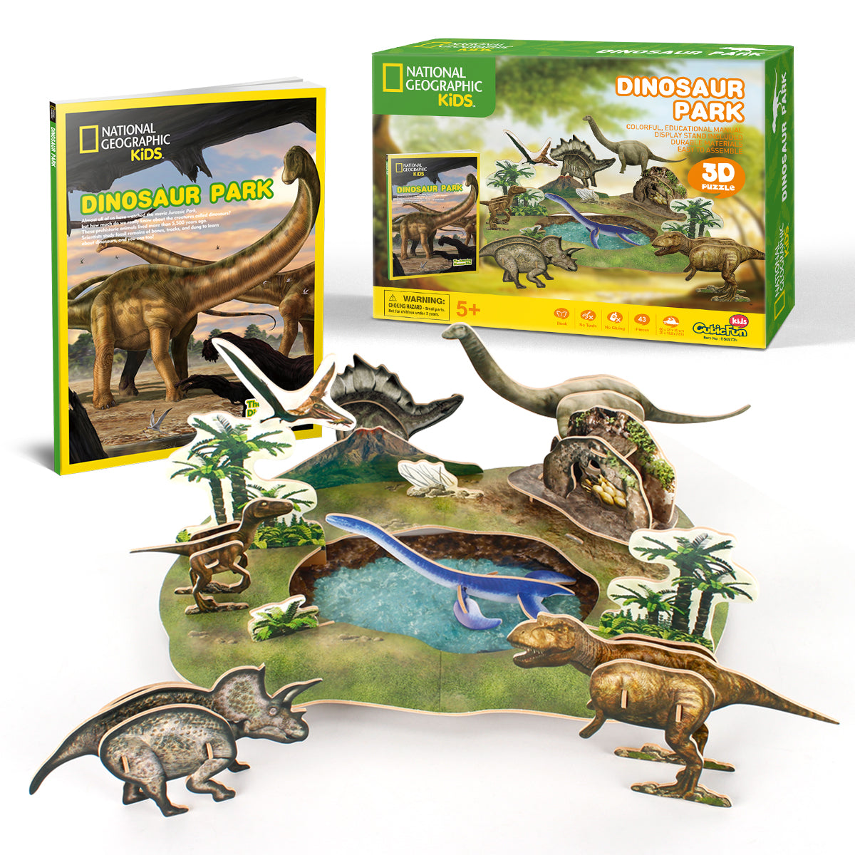 لعبة ألغاز حديقة الديناصورات ثلاثية الأبعاد