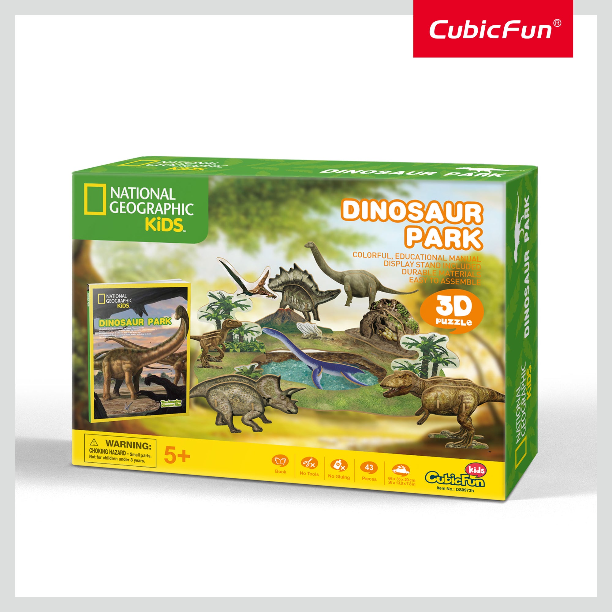 لعبة ألغاز حديقة الديناصورات ثلاثية الأبعاد