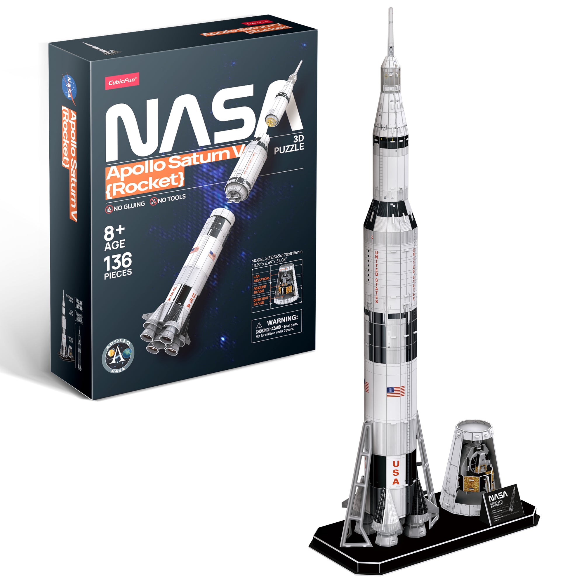 Apollo Saturn V Rocket
 (136 pcs.)