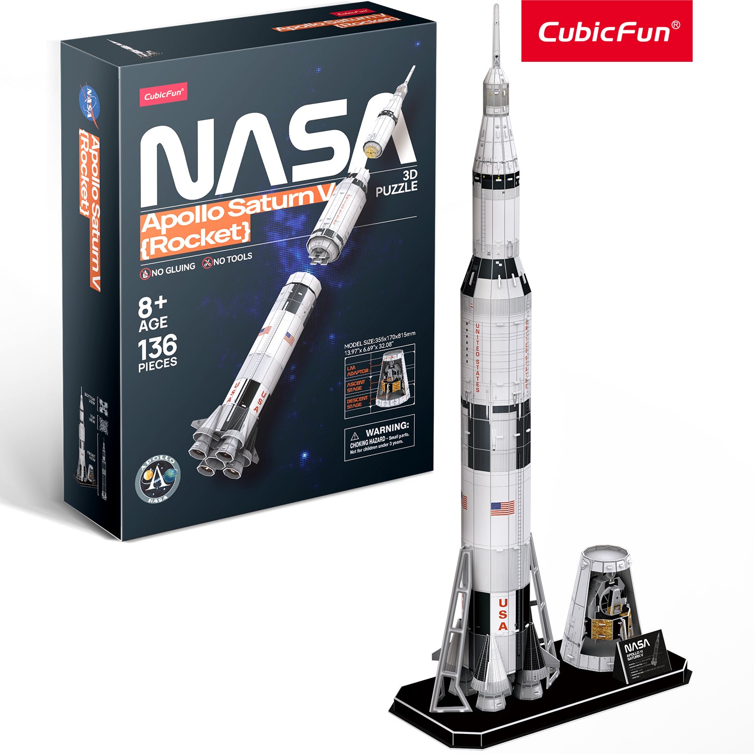 Apollo Saturn V Rocket
 (136 pcs.)