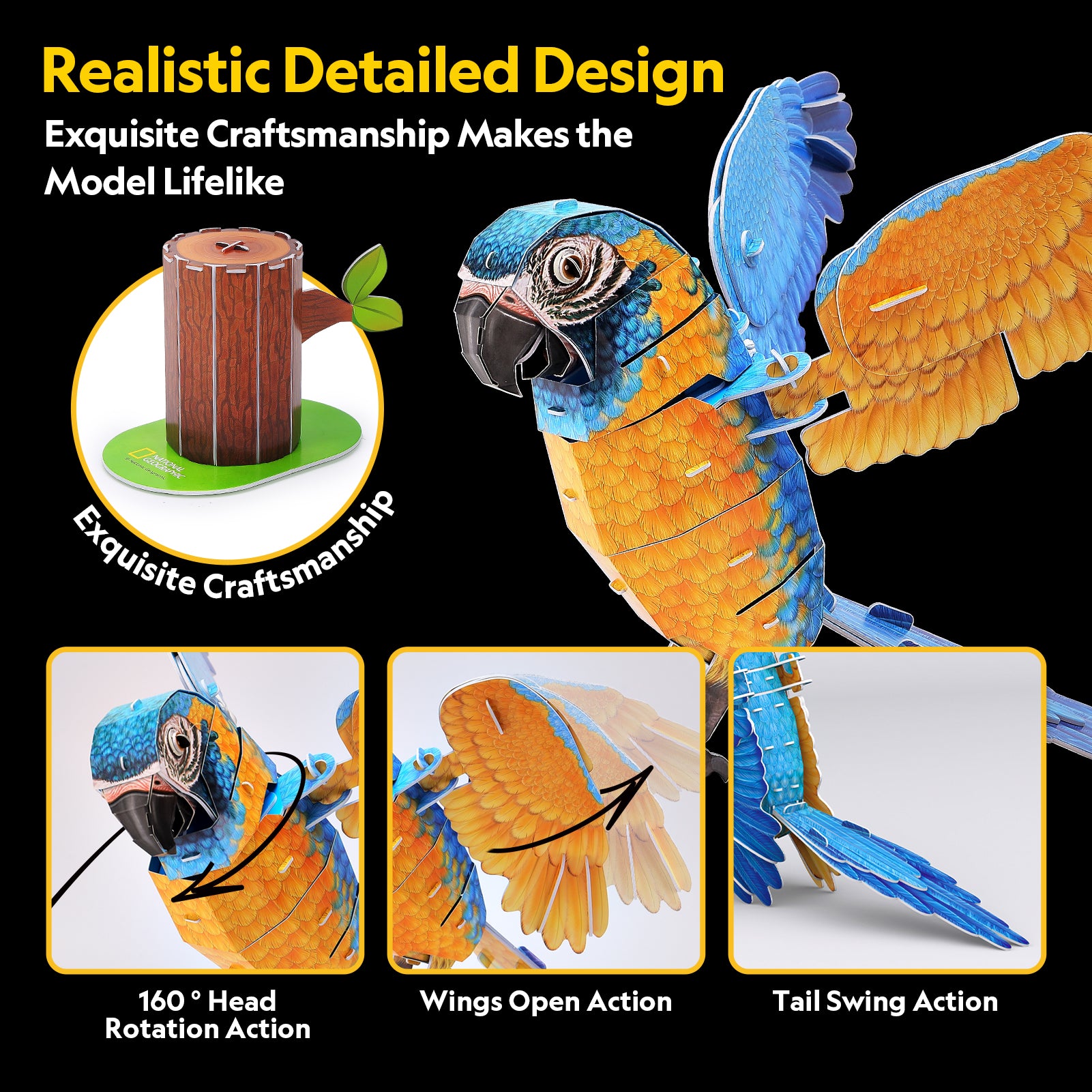 Bule - Throated Macaws
 (94 pcs.)