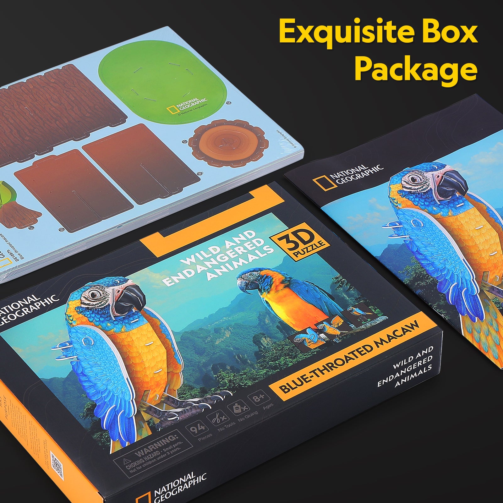 Bule - Throated Macaws
 (94 pcs.)