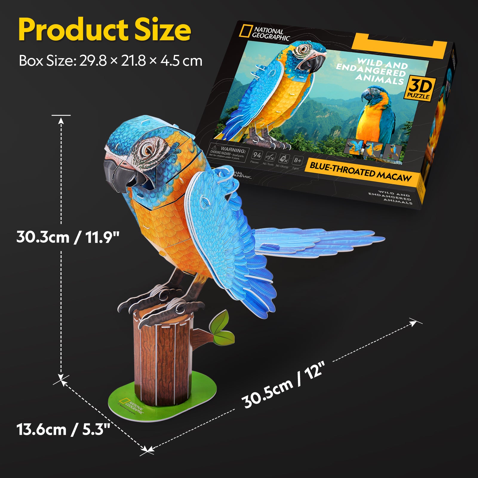 Bule - Throated Macaws
 (94 pcs.)
