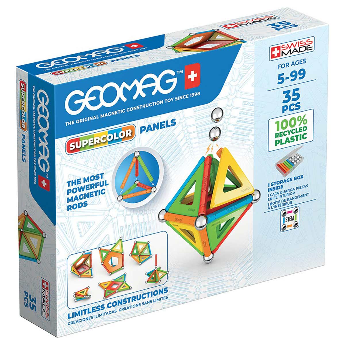Geomag Educational Supercolor Panels Recycled 35