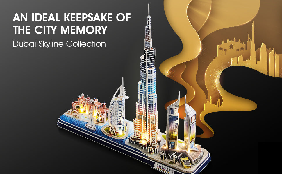 3D Puzzle LED lights, Dubai