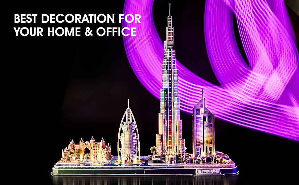 3D Puzzle LED lights, Dubai