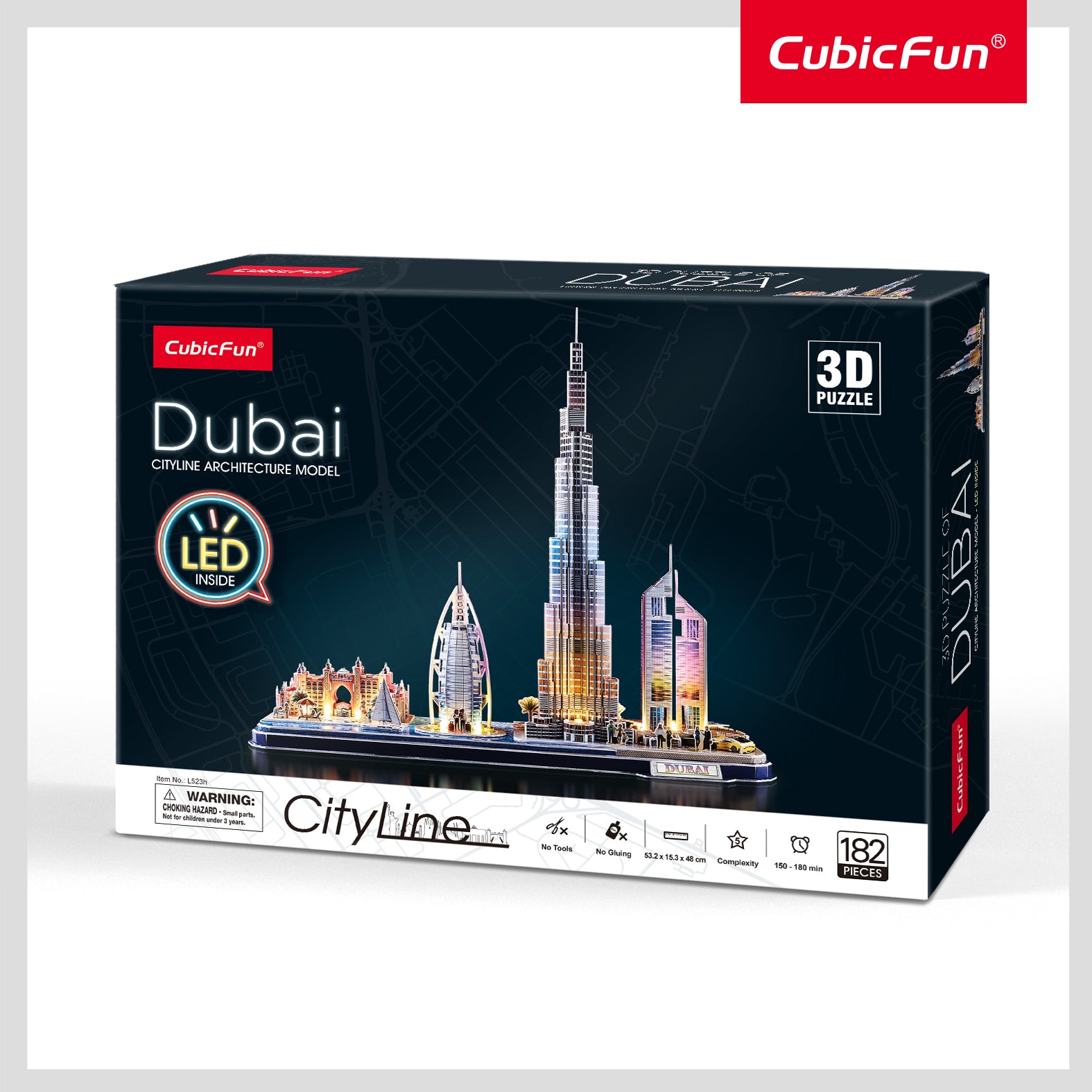 3D Puzzle LED lights, Dubai