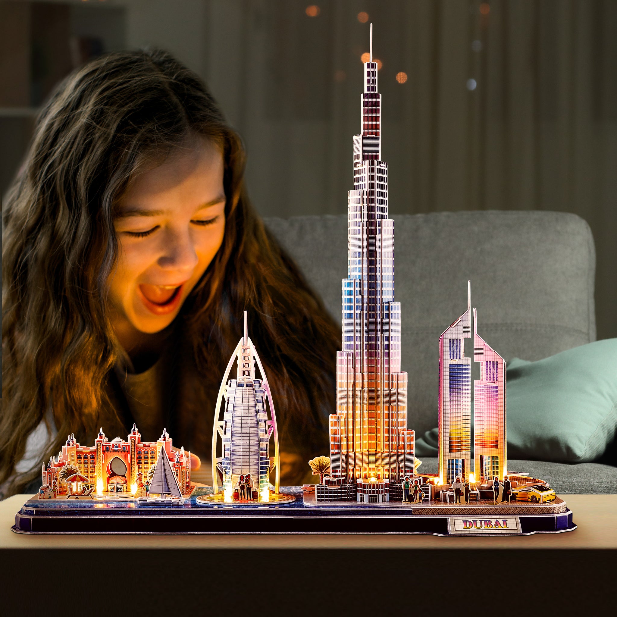 3D Puzzle LED lights, Dubai