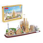 3d Puzzle City Line Barcelona