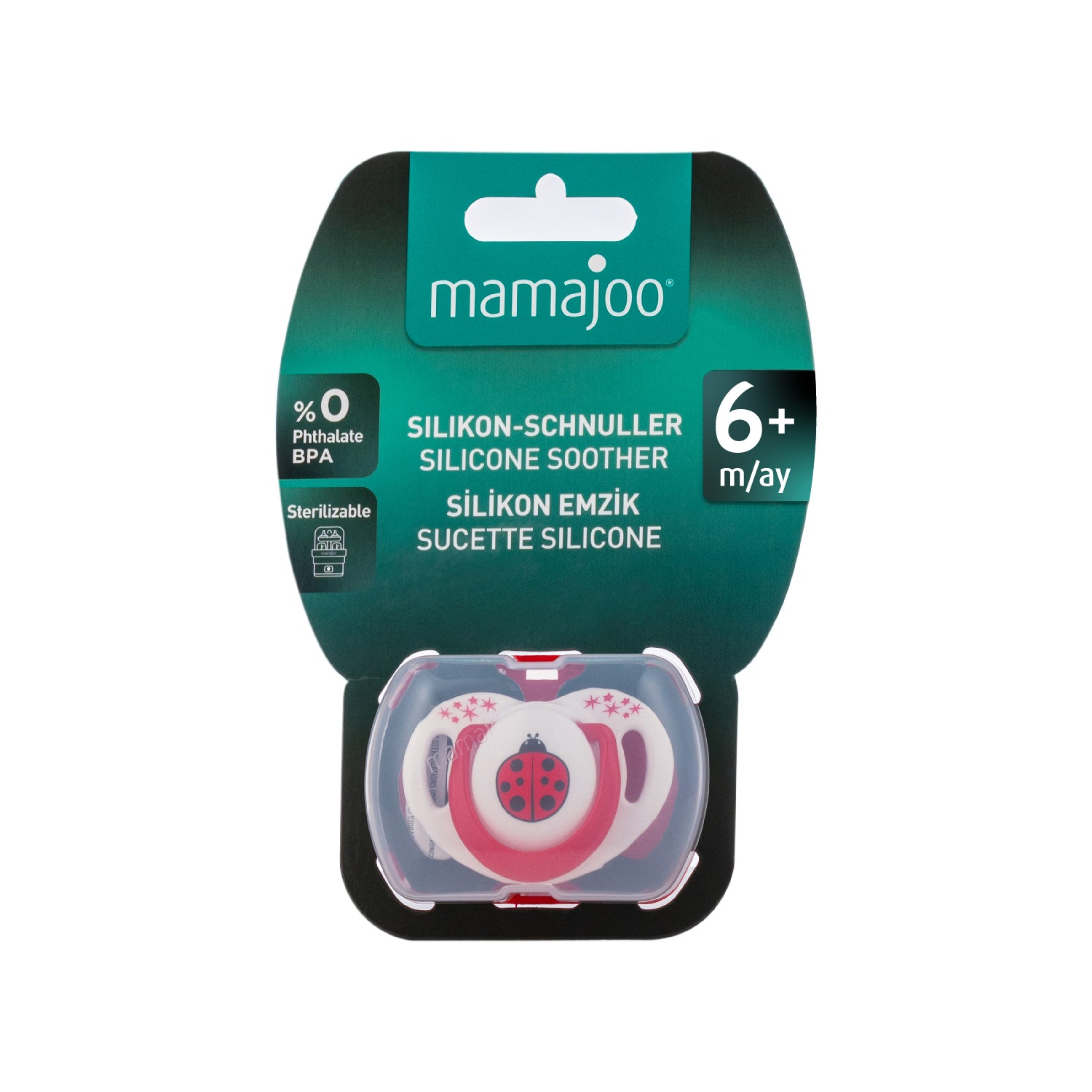 1 x Silicone Orthodontic Pacifier 6m+ Night/Day
