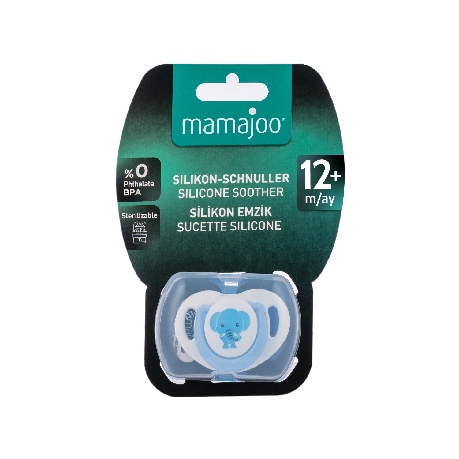 1 x Silicone Pacifier Orthodontic Cow 12m+