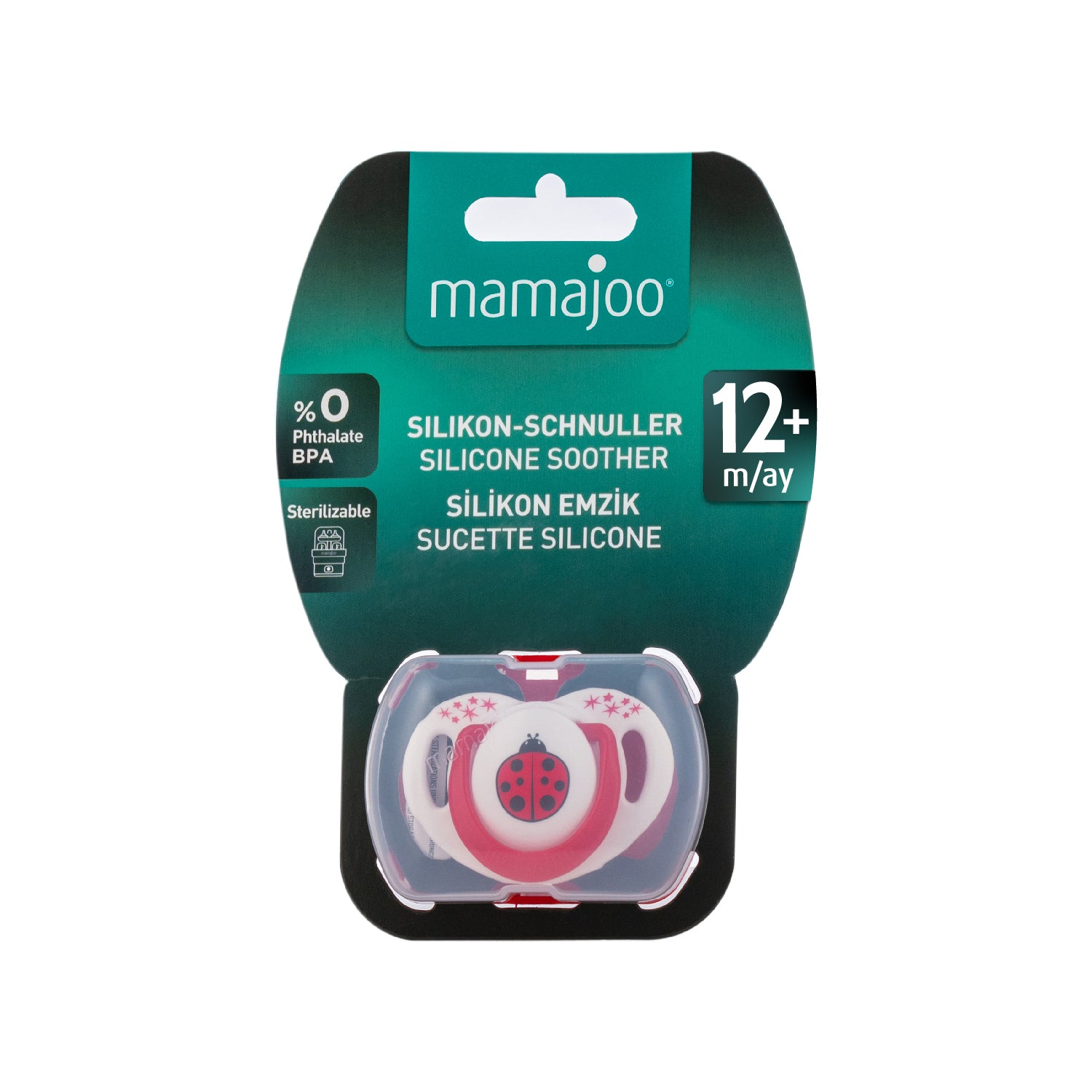 1 x Orthodontic Silicone Soother 12m+ Night/Day and