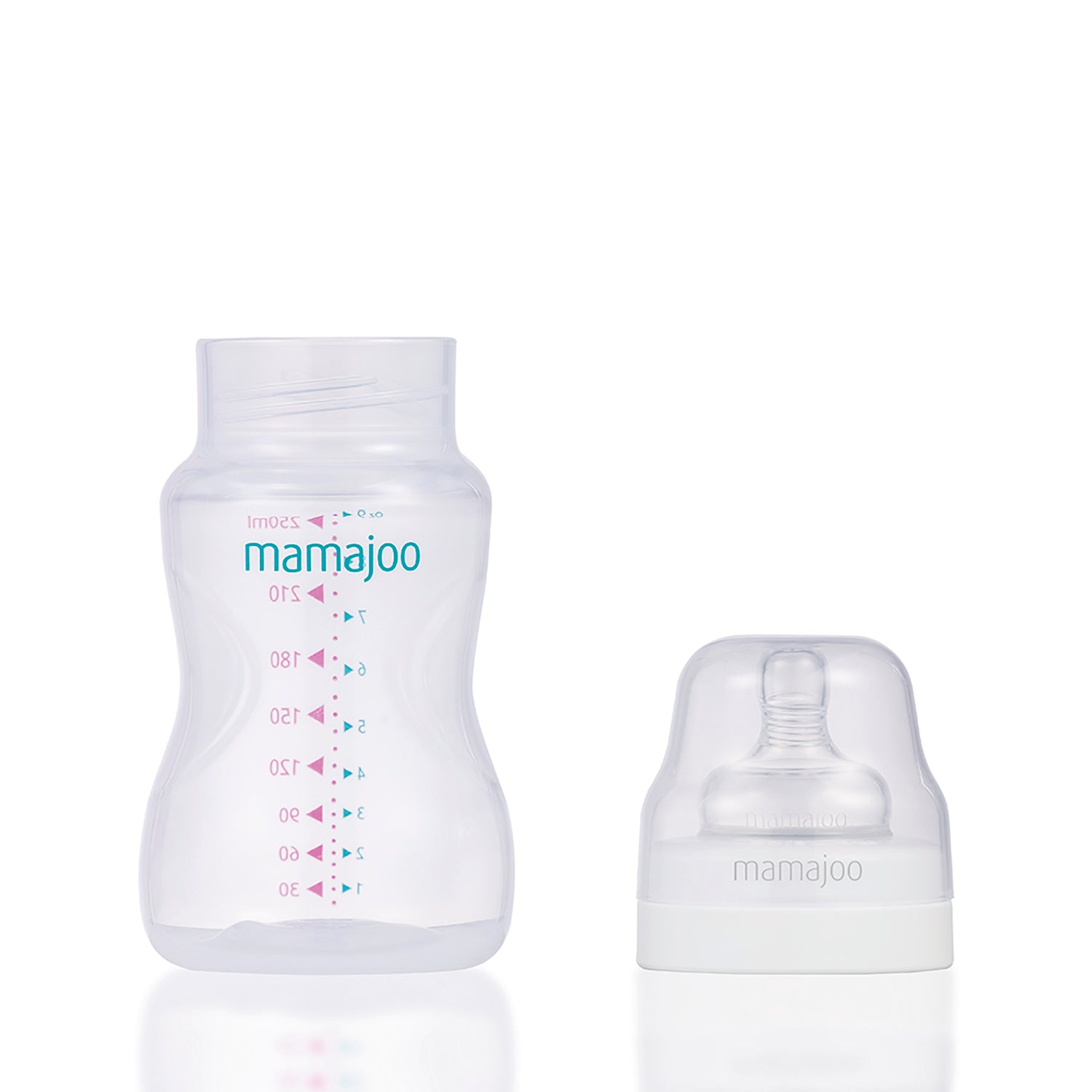 Silver 250ml Feeding Bottle