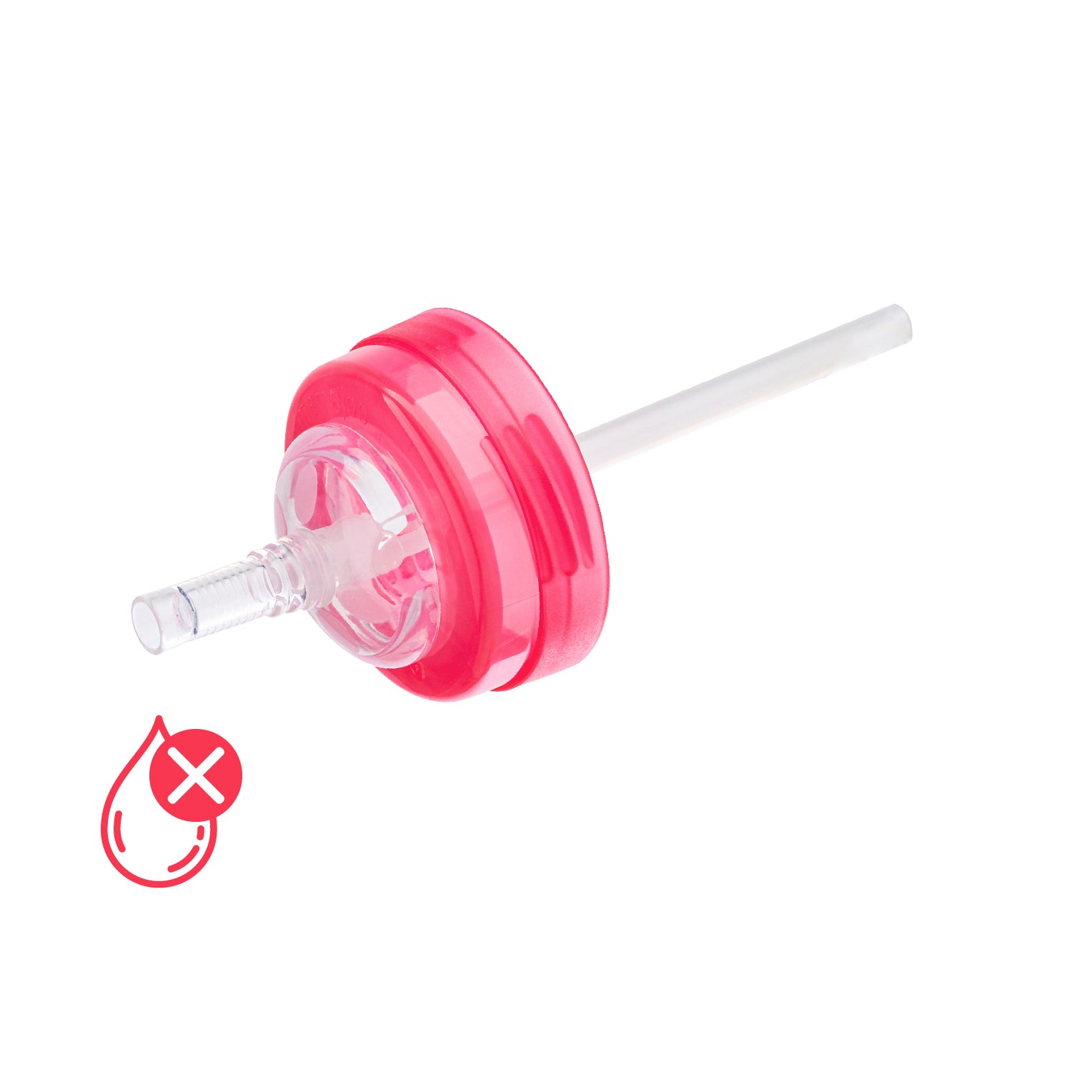 Non Spill Anti-Colic Straw Cup 270ml Pink