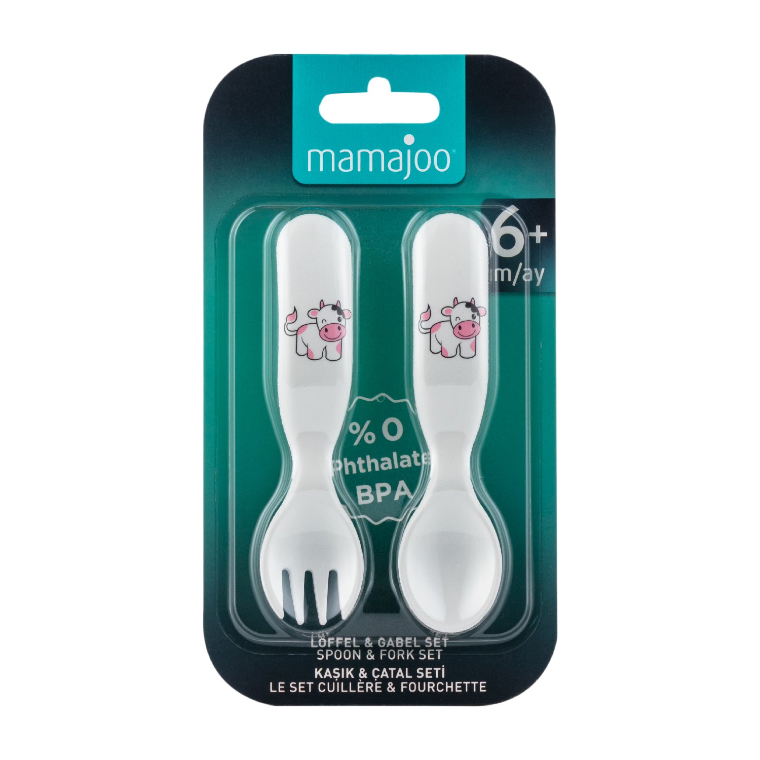 Spoon & Fork Set Cow