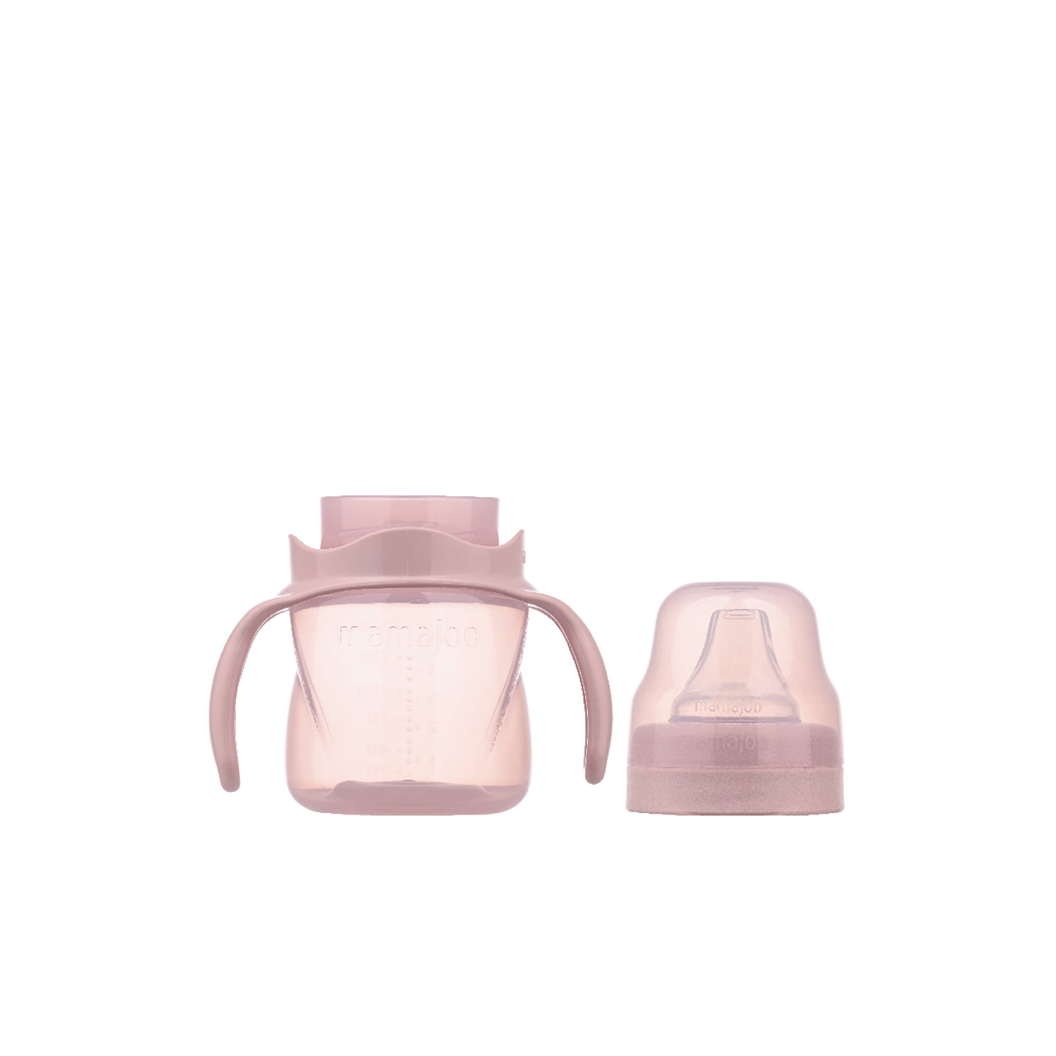 160ml Non Spill Training Cup Pale Pink with Handle & Anti-Colic Soft Spout