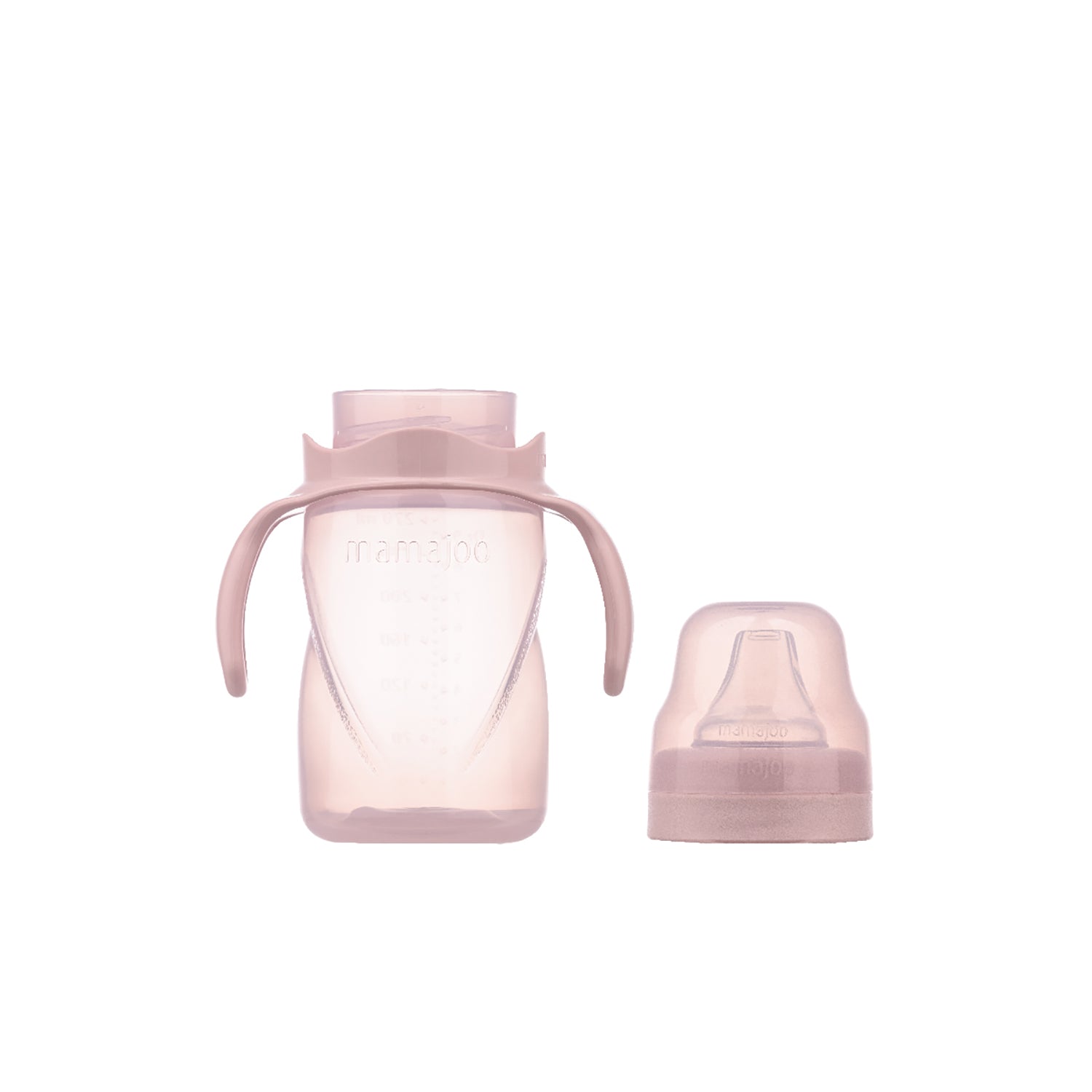 270ml Non Spill Training Cup Pale Pink with Handle & Anti-Colic Soft Spout