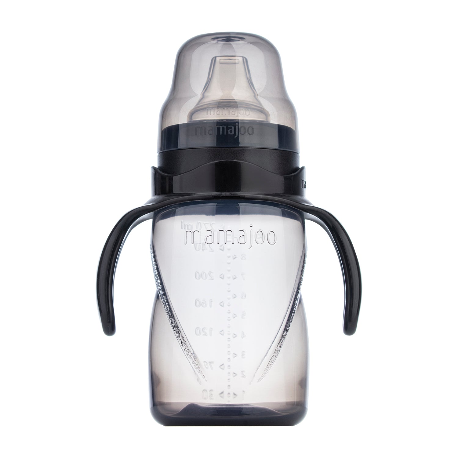 270ml Non Spill Training Cup Black with Handle & Anti-Colic Soft Spout