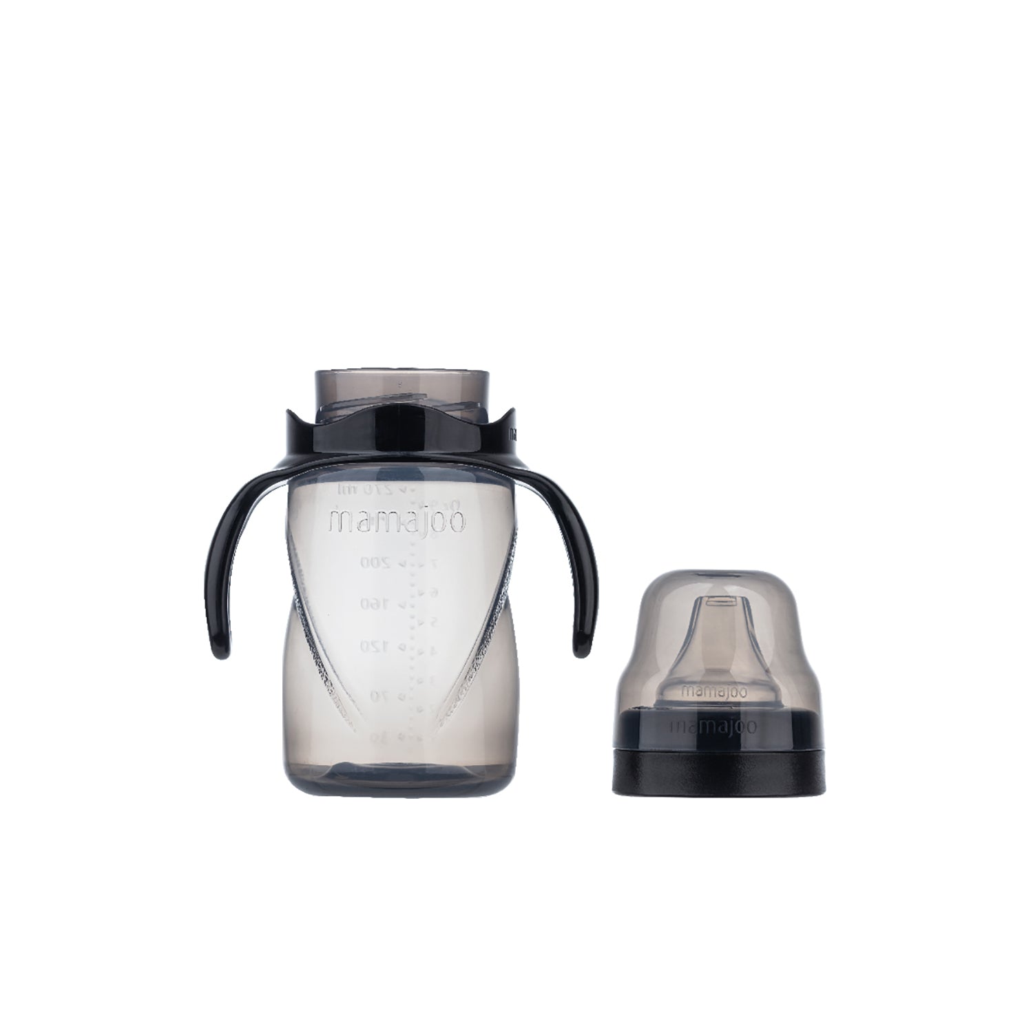 270ml Non Spill Training Cup Black with Handle & Anti-Colic Soft Spout