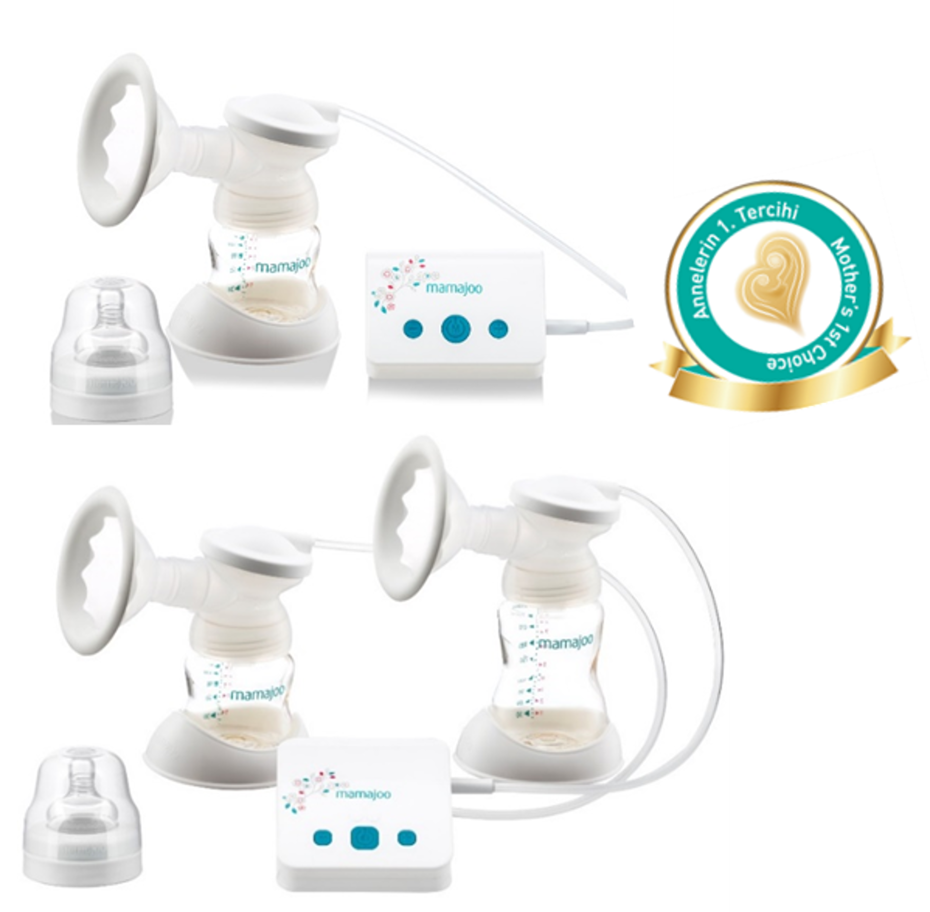 ELECTRONIC USB SINGLE BREAST PUMP & BREAST MILK STORAGE CONTAINER 160 ml