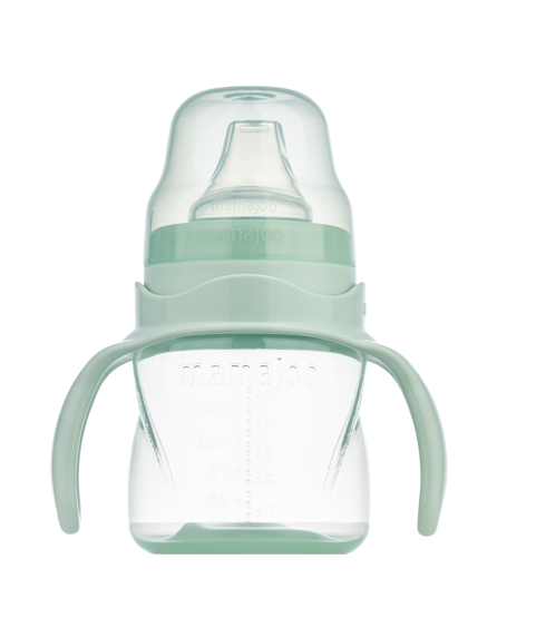 Non-Spill Training Cup 160 ml Powder Green with Handle & Anti-Colic Soft Spout