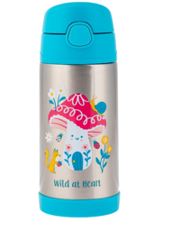 DOUBLE WALL STAINLESS STEEL BOTTLE  MUSHROOM (F24)