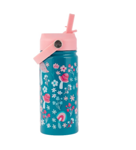 INSULATED SS BOTTLE W/HANDLE MUSHROOM (F24)